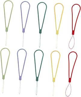 Uonlytech 10 Peças Tiras De Telefone Móvel Alças De Pulso Para Telefones Pingente De Telefone De Silicone Estilingue Decorativo DIY Corrente De Aperto De Telefone Alça De Capa De Telefone