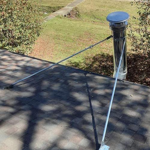 Soporte de chimenea de acero inoxidable anticorrosión para techo 150mm 8
