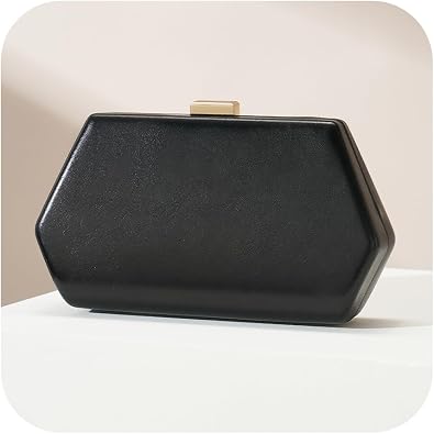 Clutch Purses for Women, Black Evening Clutch Bag, Handbag for Wedding | CHUNLI Fomal Evening Bag, Womens Clutches with Chain, Elegant Small Clutch Purse for Party Prom Dressy Gala