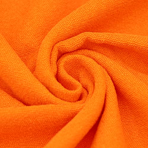 Eunzel Yoga Towel,Hot Yoga Mat Towel - Sweat Absorbent Non-Slip For Hot Yoga, Pilates And Workout 24" X72(Grip Dots, Orange) #TOP3