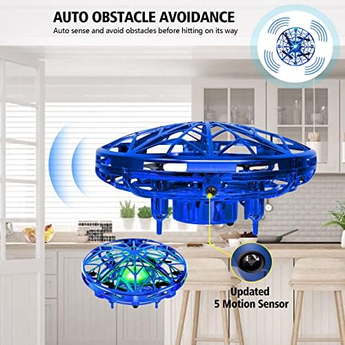 kizplays UFO Mini Drone, Kids Toys Hand Controlled Helicopter RC Quadcopter Infrared Induction Remote Control Aeroplanes Flying Toy for Boys Girls
