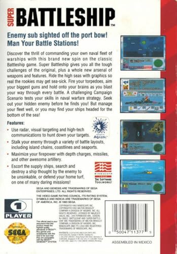 Image of Super Battleship - Sega Genesis