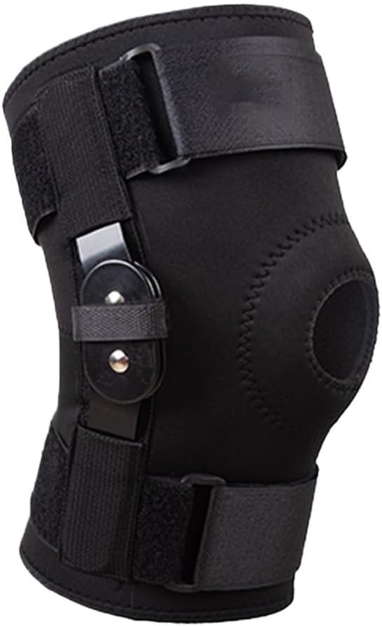Rotary Hinge Steel Plate Support Knee Pads for Mountaineering with Pressure Band