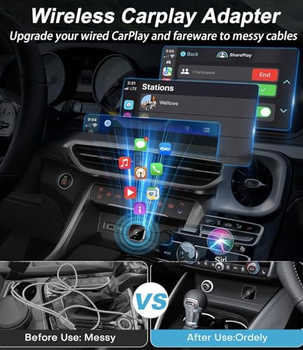 Image of AUTO SNAP Wireless CarPlay & Android Auto Adapter - Smart Plug-and-Play USB Car Dongle | Seamless Wireless Connectivity, Fast Pairing, Stable Signal