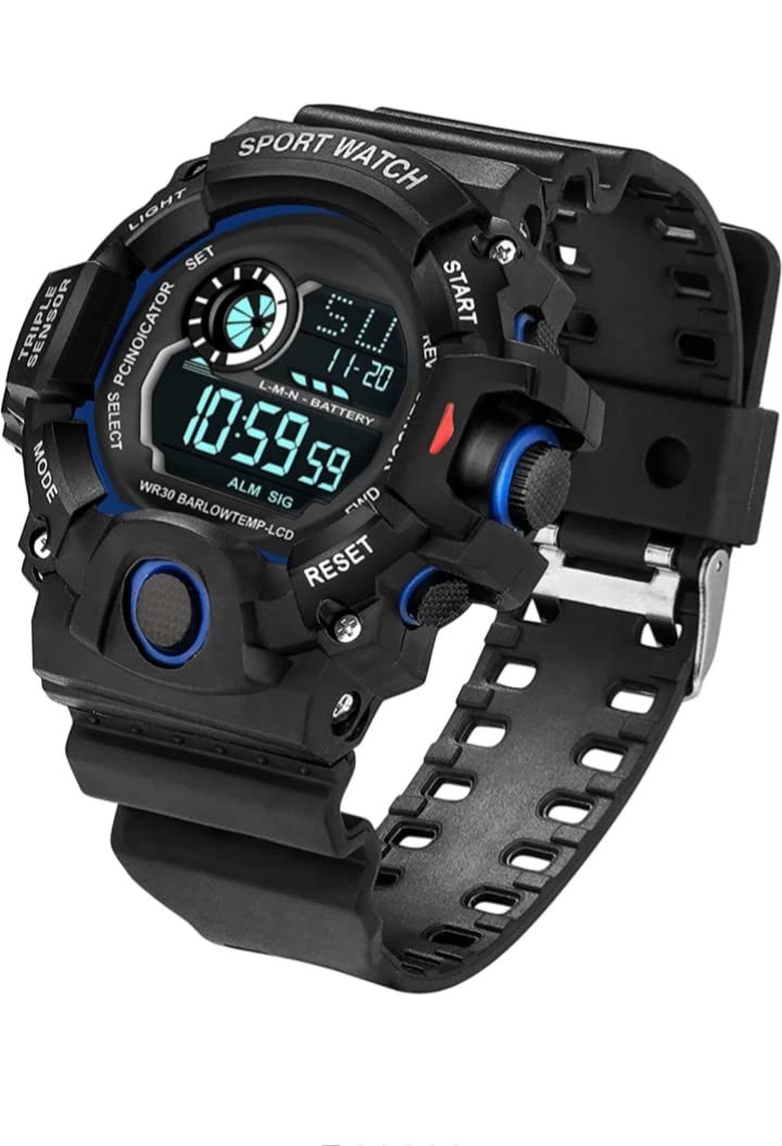 KP Creation Digital Watch Shockproof Multi-Functional Automatic Full Black Color Strap Waterproof Digital Sports Watch for Mens Kids Watch for Boys Watch for Men Pack of-1 (B0BMQTCNT8) Amazon Price History, Amazon Price Tracker