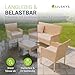 Juskys® Polyrattan Sitzgruppe Fort Myers Creme mit Sand Bezüge 4 Personen mit 2er Sofa, 2 Stühle, Tisch & Sitzkissen wetterfest Balkonmöbel Gartenmöbel Set