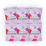 NeatSweets Vegan Sweets with Low Sugar - High Fibre, Gluten Free Plant Based Gummy Bears - 1.6g of Sugar per 50g Low Calorie No Added Sugar Guilt-Free Delicious Candy (Pack of 6, Fruity Berry)
