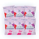 NeatSweets Vegan Sweets with Low Sugar - High Fibre, Gluten Free Plant Based Gummy Bears - 1.6g of Sugar per 50g Low Calorie No Added Sugar Guilt-Free Delicious Candy (Pack of 6, Fruity Berry)