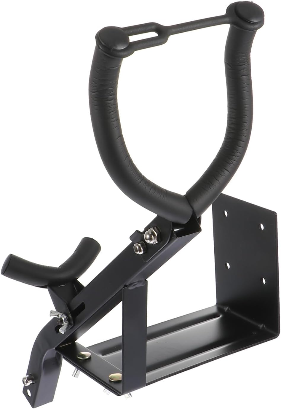 Healifty Sturdy Wall-mounted Saxophone Hanger Stand Bracket for Alto and Tenor Saxophones, Black Metal Musical Instrument Holder for Home and Studio Storage