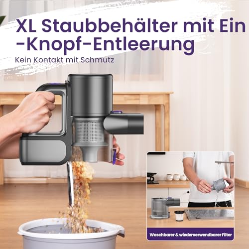 Suirviz Kabelloser Akku Staubsauger