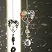 H&D HYALINE & DORA Suncatcher Window Hanging Tree of Life Heart Shaped Crystal Ball Prism Drop Pendant