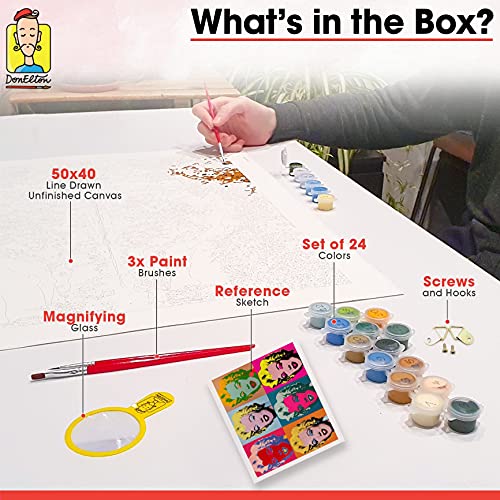 DonElton Dipingere con numeri adulti Andy Warhol