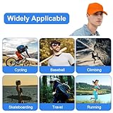 Aomig Basecap Unisex, Freizeit Baseball Cap Herren und Damen, Einstellbare Kappe mit Schirm, Sonnenschutz Baseballkappe für Outdoor Running Tennis Golf Reisen(Orange)
