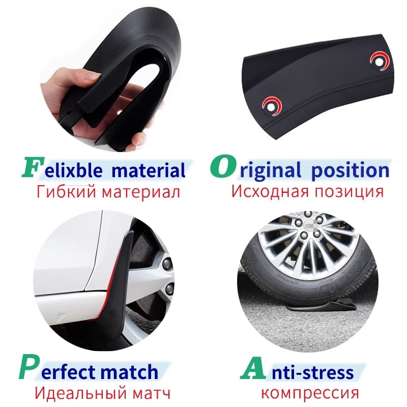 Bavettes pour Mazda 3 BK éviter rayures et impacts de graviers - 6