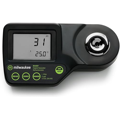 Milwaukee Salinity Digital Refractometer for Saltwater Aquariums - MA887