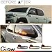 GSOWO LED Side Mirrors Sequential Dynamic Turn Signal Lights Indicator for Toyota Tacoma 2016-2023, RAV4 XA50 2019-2024, Highlander XU70 2020-2024, Car Accessories, 2 PCS, Clear Lens