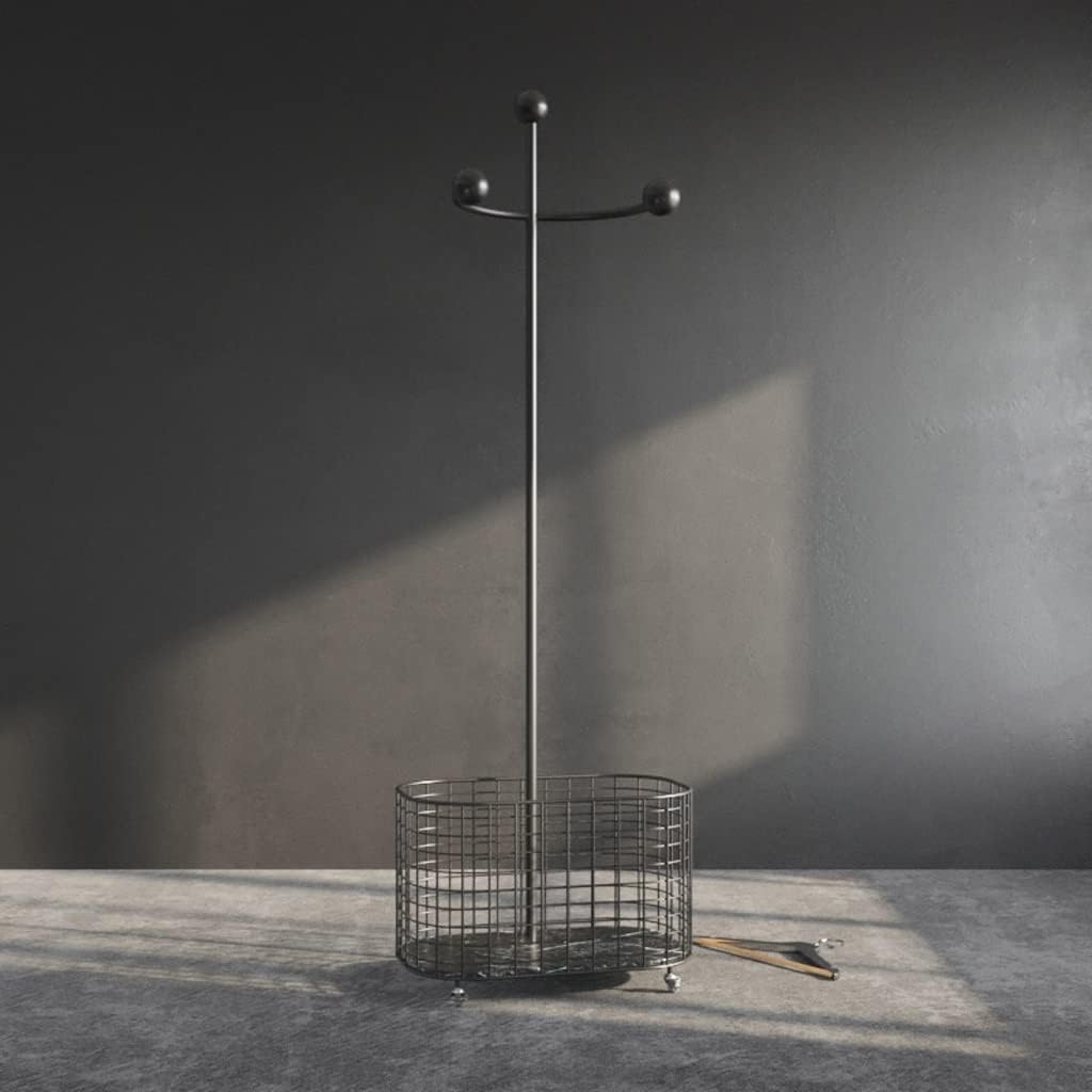 Bag Stand Standing Coat Rack Clothes Bedroom Floor Metal Hanger Storag Shelf Hanging Organizer Furniture