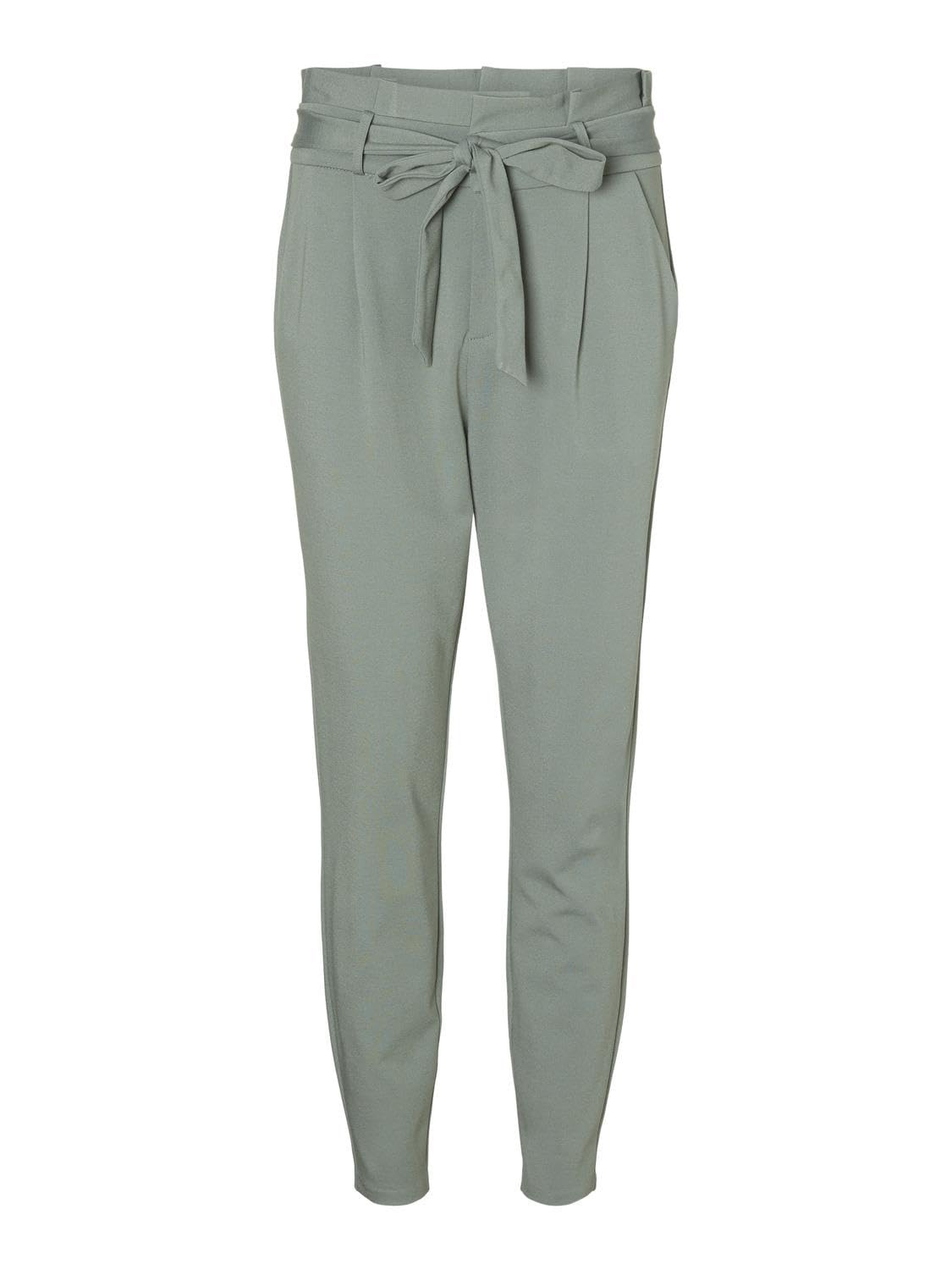 VERO MODA Womens High Waisted Cigarette Trousers Laurel Wreath 31W / 30L