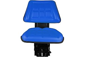 【NEW HOLLAND TRACTOR SEAT】 Blue Universal Adjustable Tractor Suspension Seat Triback Style...