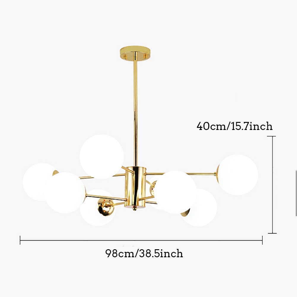 Goud Sputnik Plafondlamp Moderne Kroonluchter Semi
