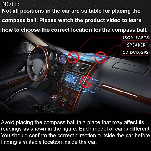 KanPas Automotive Compass Ball for Car or Boat - Image 5