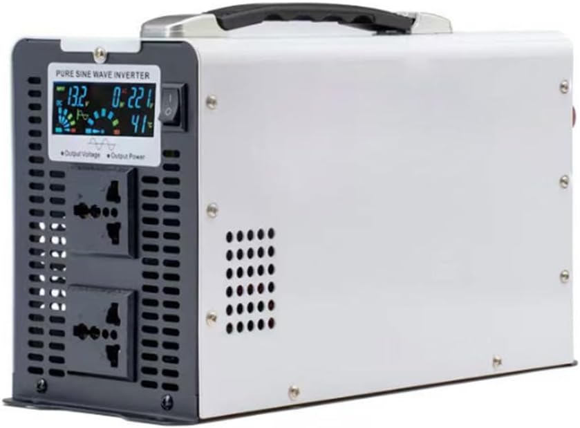 to 110V,1500ワット純正弦波インバーター 12V-72V DC から 110V/220V AC への変換器、最大3 【アルミレザーキーケース】