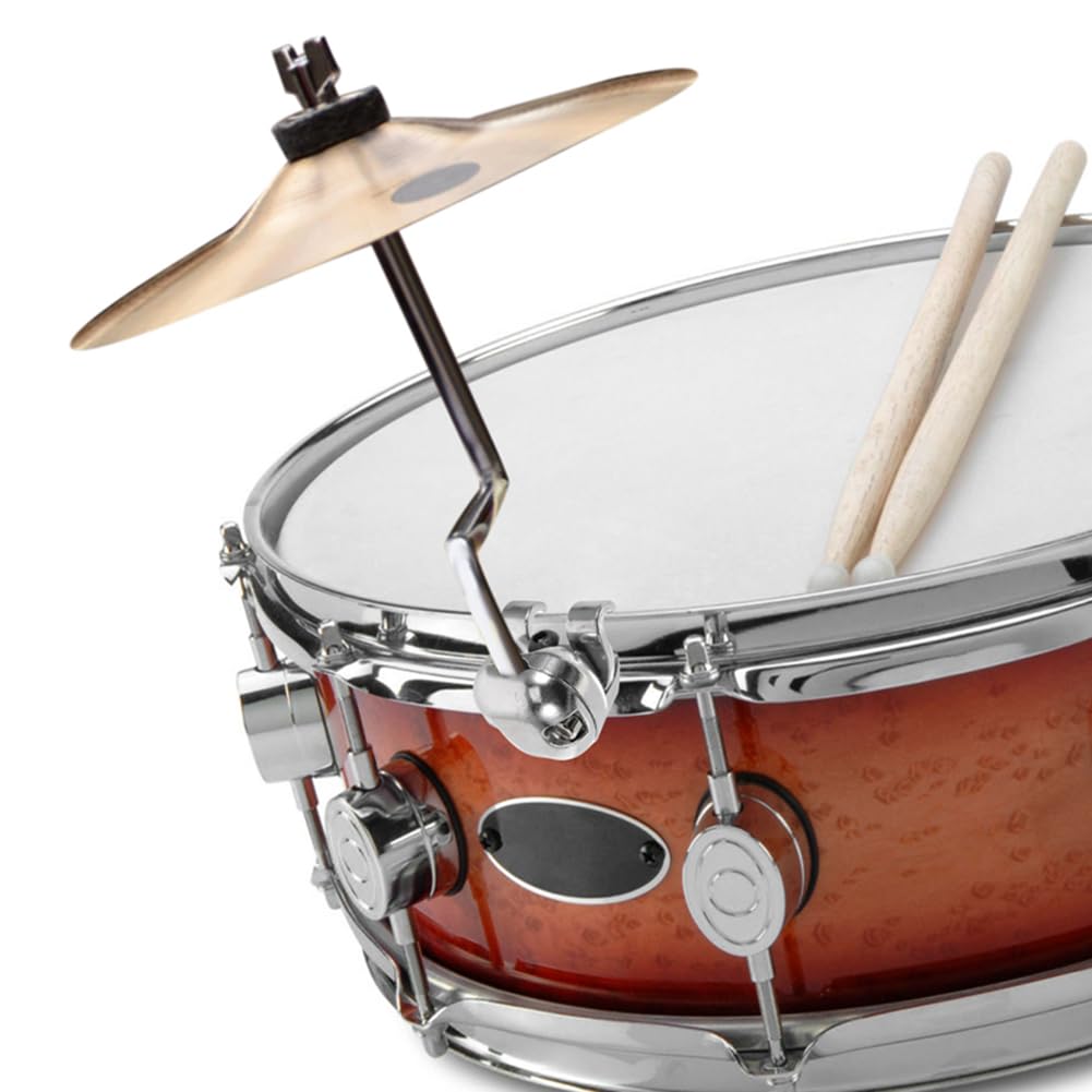 Soporte para tambor con brazo para platillos de metal, accesorio para tubo, abrazadera de barra de instrumentos, fácil de instalar