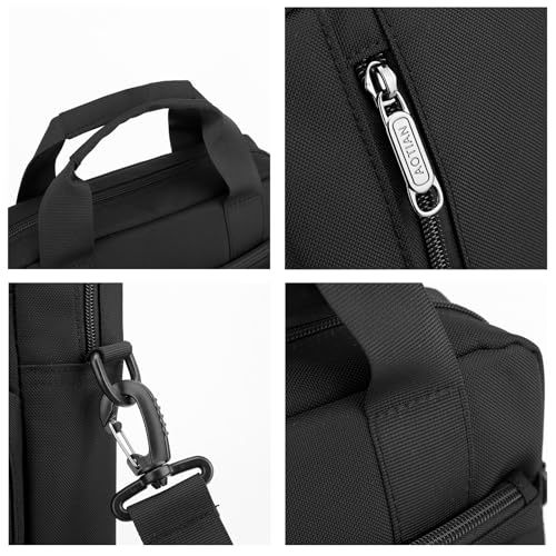 Maletín para portátil de 13 pulgadas negro impermeable miniatura 4