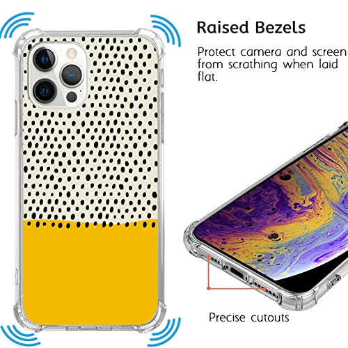 Fisgerod Polka Dots Phone Case Dalmatian Spots Cover Fit For Iphone 13 Pro, Polka Dots Pattern Case For Girls Women Men,Unique Trendy Tpu Bumper Cover Case For Iphone 13 Pro #TOP3