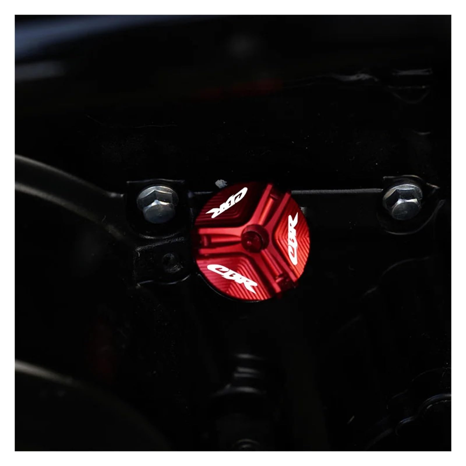 Bouchon D'Huile Moteur Aluminium CNC CBR – Logo CBR Or Gold – Compatible CBR600RR, CBR1000RR, CBR250RR, F4i & Plus