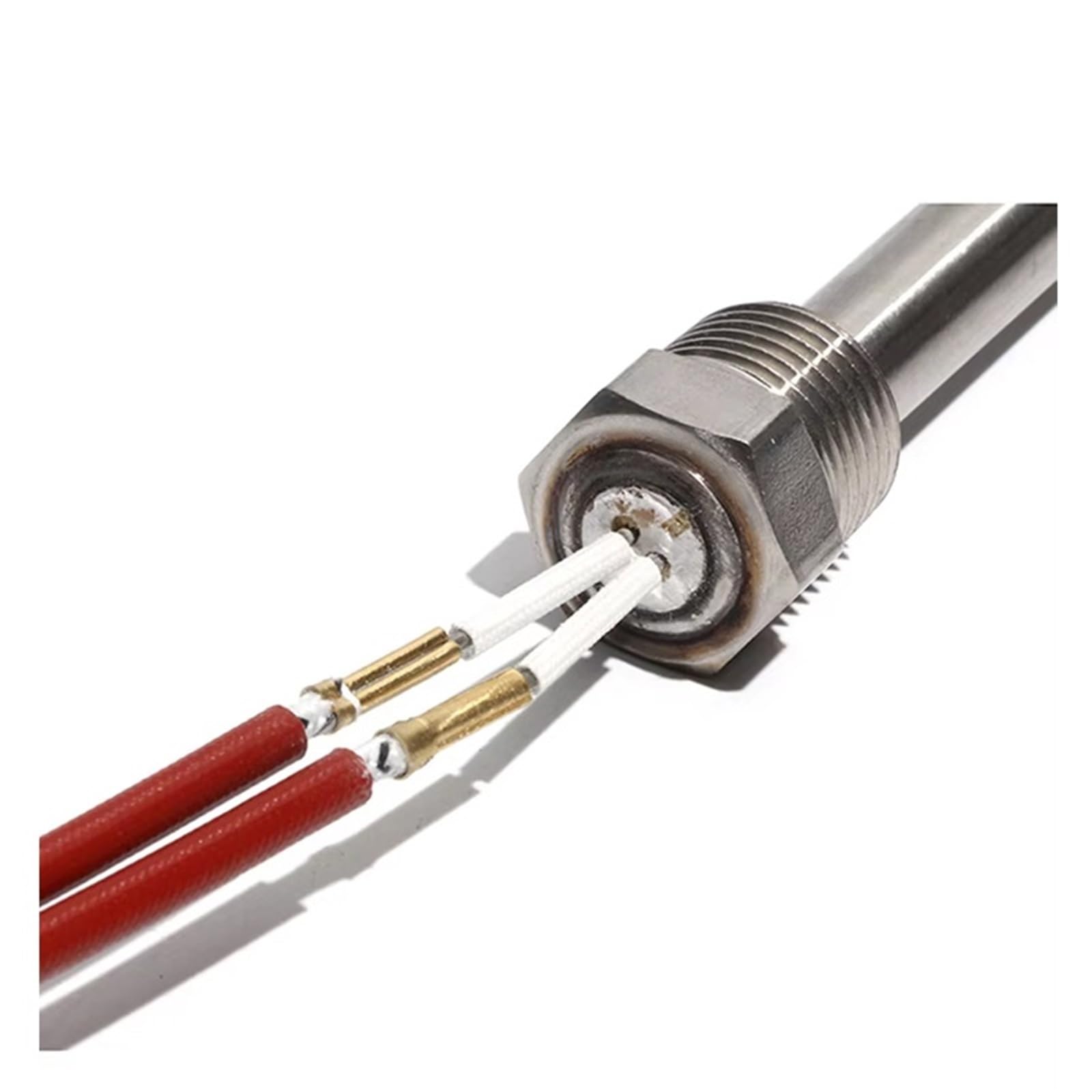 Calentador de cartucho de inmersión Tubular, 16mm de diámetro, 200~300mm, DN15/21mm, 12V/24V/48V, 300W/450W/500W con tuerca, 1 Uds.(Silver,12V_300W 16X200MM(DXL))
