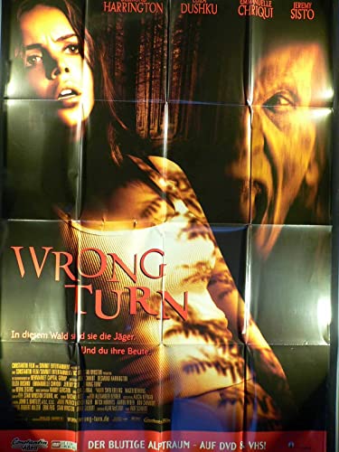 Wrong Turn - Desmond Harrington - Eliza Dushku - Videoposter 120x80cm gefaltet für 16,00 EUR bei amazon.de Bild: Wrong Turn - Desmond Harrington - Eliza Dushku - Videoposter 120x80cm gefaltet für 16,00 EUR bei amazon.de