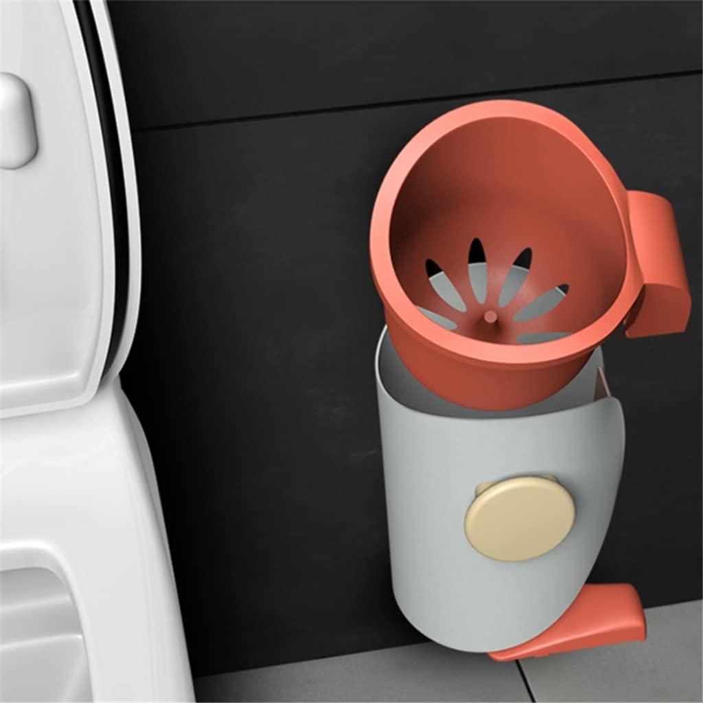 Juego de escobilla y Soporte para Inodoro, Cepillo de Limpieza para Inodoro de baño con Silicona Suave, Cepillo de Suelo de pie y de Pared