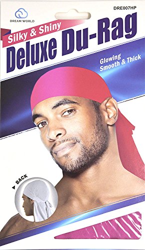 Dream Deluxe Du-Rag Hot Pink 3 Pack Smooth & Thick, Stretchable, Wrinkle Free, 100% Polyester