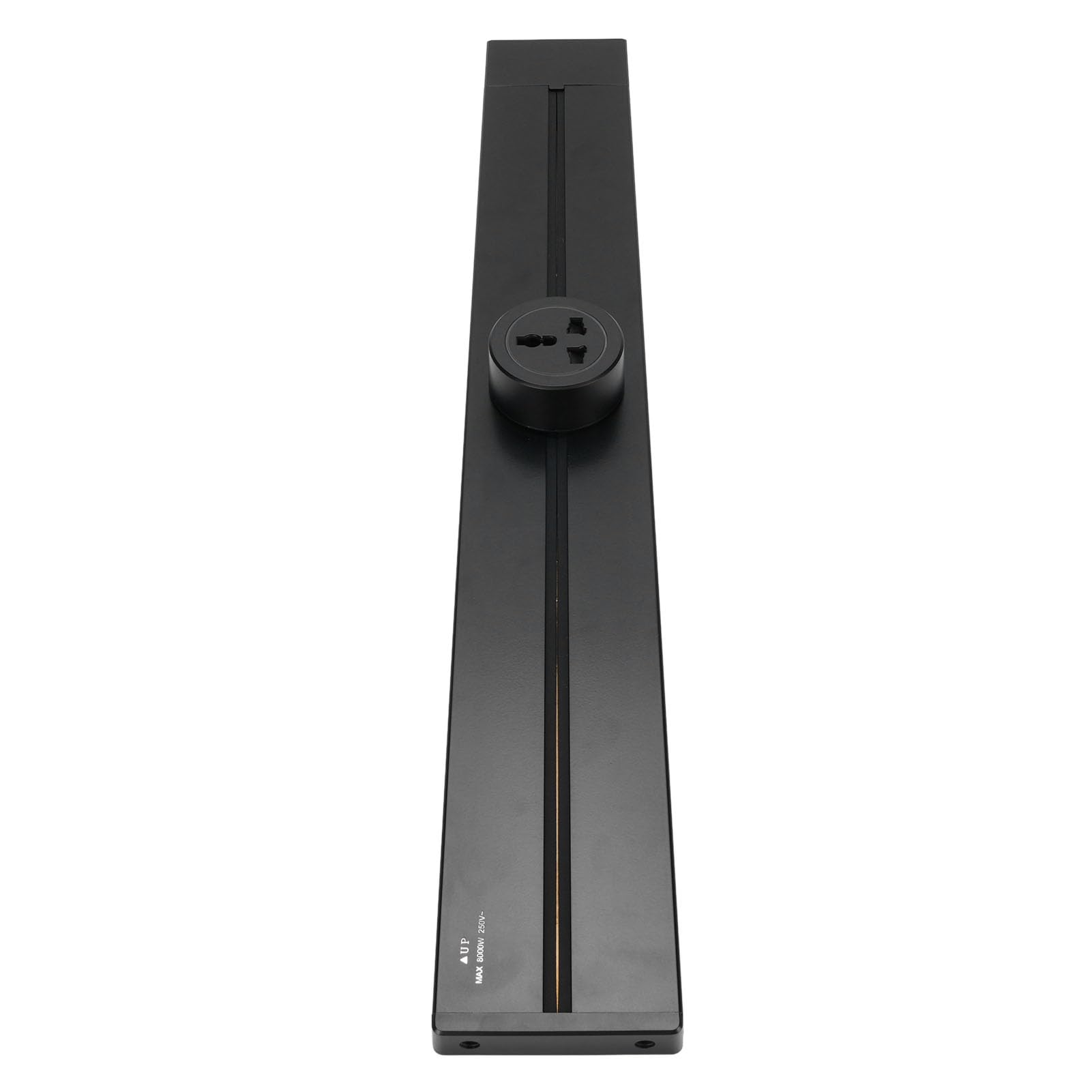 Asixxsix Listwa zasilająca do montażu na ścianie, 8000 W, 32 A, aluminiowa listwa zasilająca z diodą LED, przedłużacz (3 Universal Socket 13a 3250 W)