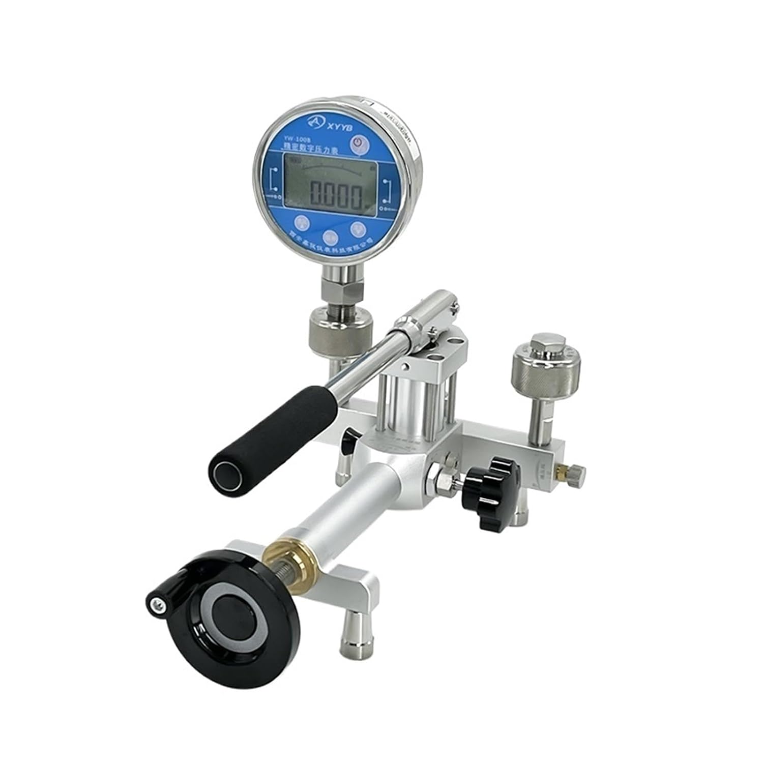 1pcs YWQ-1433 Portable Gas Pressure Calibrator Pump (0.095-16MPa) for Industrial Testing Pressure Calibrator(Pump and gauge)