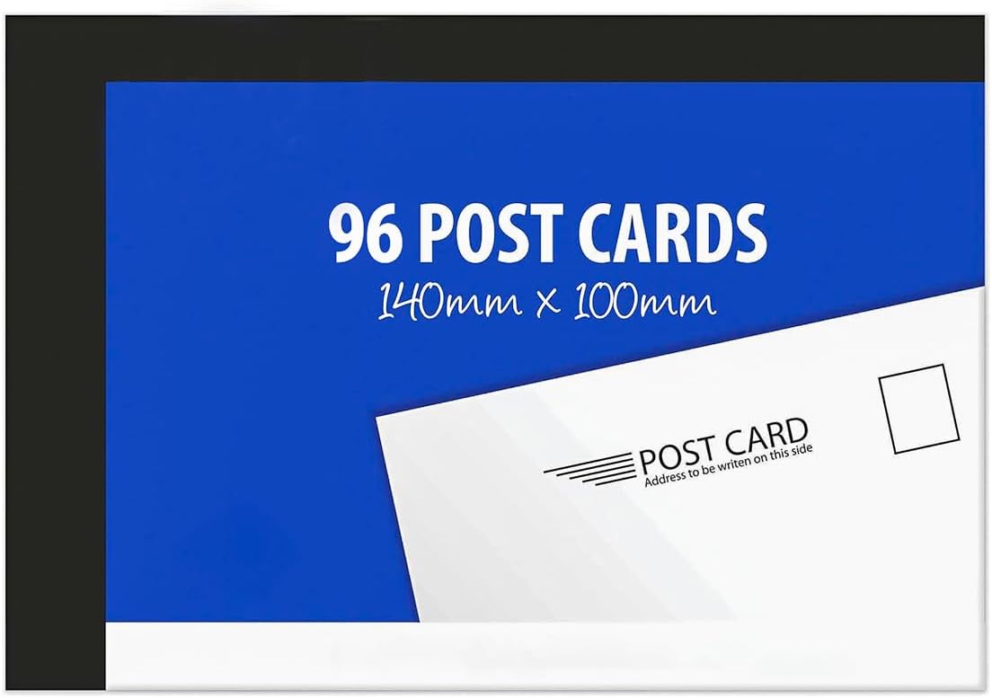 96 Blank Postcards 140 x 100mm – Bulk Pack White Post Cards for Writing, Crafting, Invitations, Thank You Notes, Business, Mailing & DIY Projects