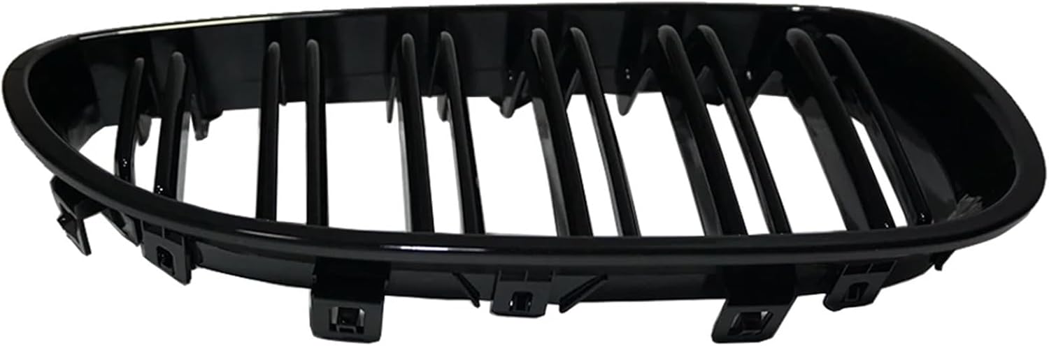 Car Front Kidney Grilles Racing Grill Compatible with BMW E60 E61 5 Series M5 520I 535I 550I 2004-2009 Dual Line Double Slat Auto Styling