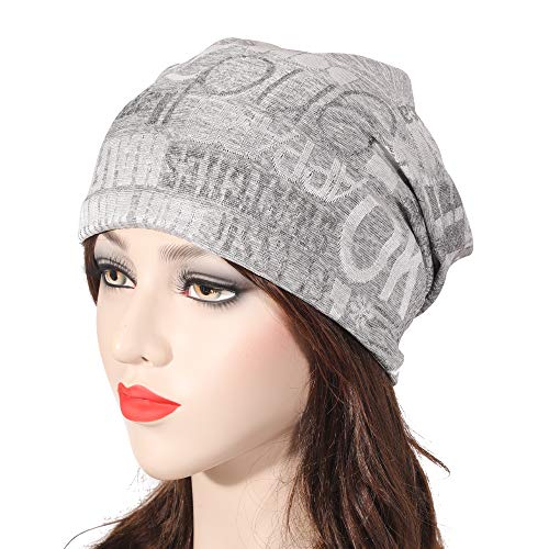 Image of ZLYC Cotton Thin Slouchy Beanie Hat for Men Women Fashion Soft Stretch Knit Skull Cap