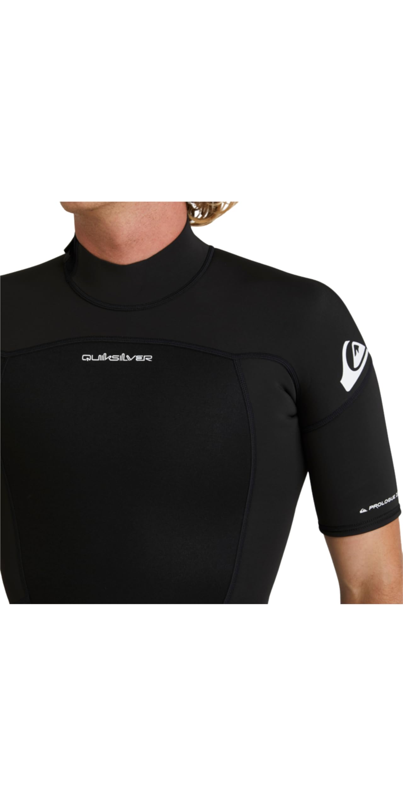 Quiksilver Prologue 2026 - Traje de neopreno de manga corta con cremallera trasera para hombre, 2/2 mm, color negro
