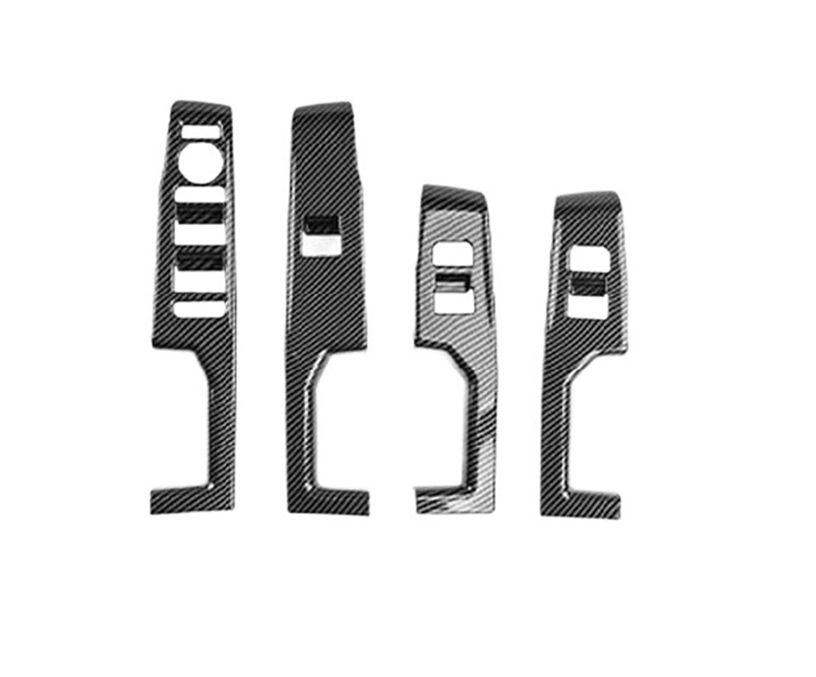 for Kia EV3 2024 2025 LHD Window Button Cover Car Door Armrest Decal Panel Trim Interior Moulding OOPUHKSY(Carbon Fiber Look)