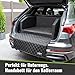 CopcoPet Hundebox Auto Kofferraumschutz Hund mit ladekantenschutz Kofferraum【Mit Tasche】 Kofferraum schutzmatte herausnehmbar - Hunde Autositz Wasserabweisend, hundetransportbox 90x55x38cm Schwarz