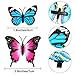 36 Pieces Butterfly Hair Clips Colorful Butterfly Barrettes 3D Wedding Hair Clips for Bridal Women Halloween Party Favors(Rose Red, Blue, Purple)