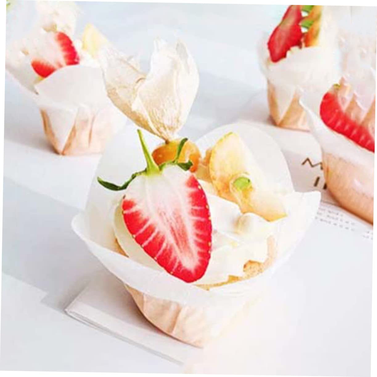 IMIKEYA Lot De 4 Caissettes À Muffins Et Résistantes À La Graisse 100 Pièces X 4