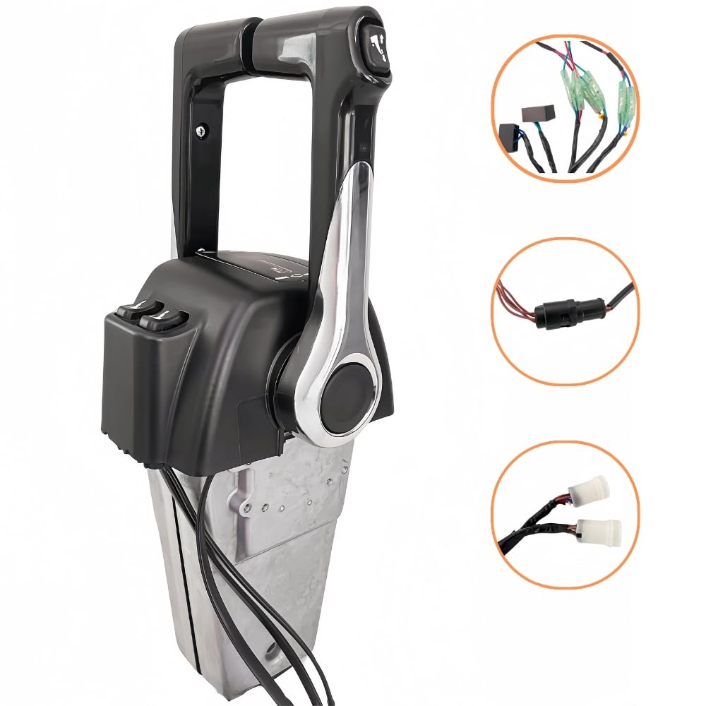 Boatcon 704 Dual Binnacle Remote Control Box 704-48207-221 Console Top Mount For Yamaha Outboard Engine Push To Open