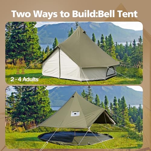 Carpa Bell Glampcamp de Lona para Camping Familiar miniatura 5