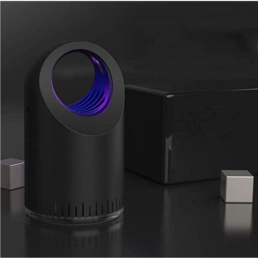 Mosquito Killerusb Repelente de mosquitosRepelente de Mosquitos Lámpara de Mosquitos para Interiores Artefacto para el hogar Luz de Barrido para Dormitorio Trampa antimosquitos enchufable Autom Negr