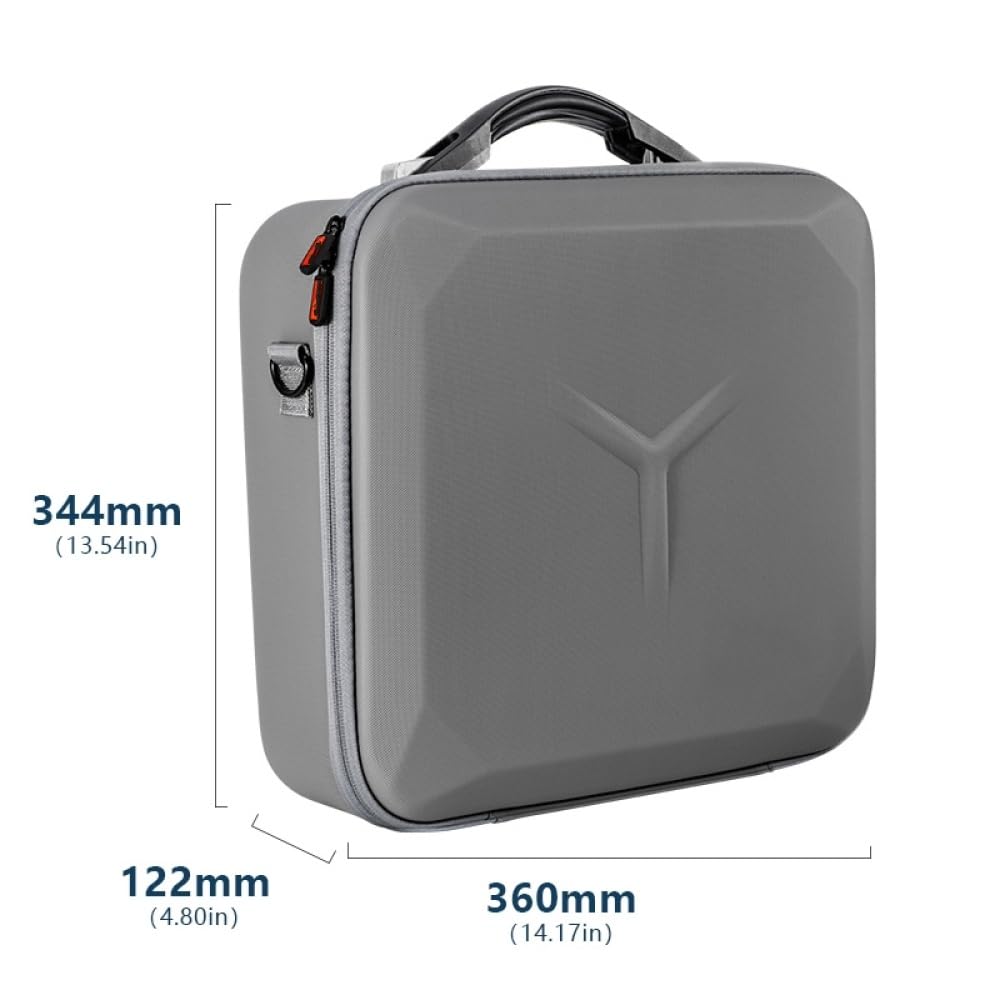 Custodia da trasporto compatibile con DJI Mavic 4 Pro/RC 2, telecomando per drone, borsa a tracolla, custodia da viaggio con tracolla, scatola protettiva, organizer (solo custodia)