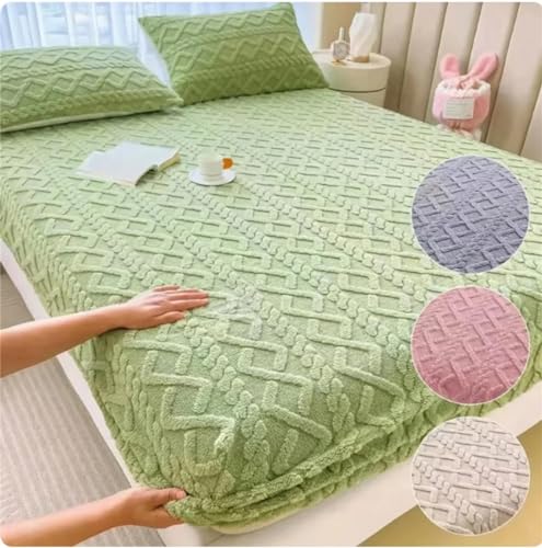 Dashenran B142415SVD Lyvara Luxury Velvet Mattress Covers,Lyvara Magic Mattress Cover,Lyvara Luxury Mattress Coversc,Lyvara Luxury Covers,Lyvara Milk Velet Fitted Sheet Cover thumb #1