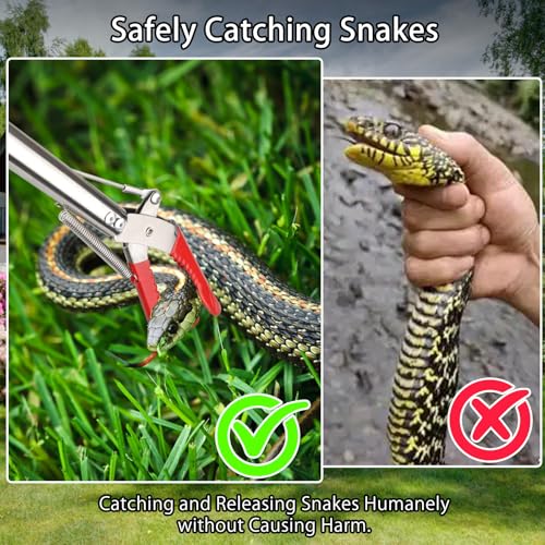 Image of 50in Snake Grabber, Collapsible Snake Tongs with Wide Jaw